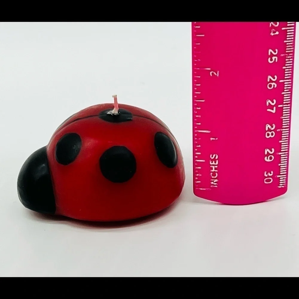 Ladybug floating candles never burned set of 3